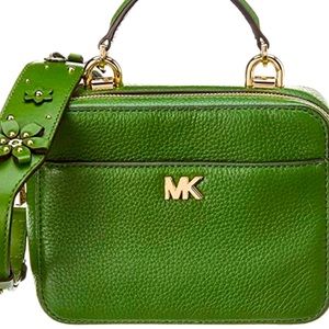 MICHAEL Michael Kors Mini Guitar Strap Crossbody Bag Green